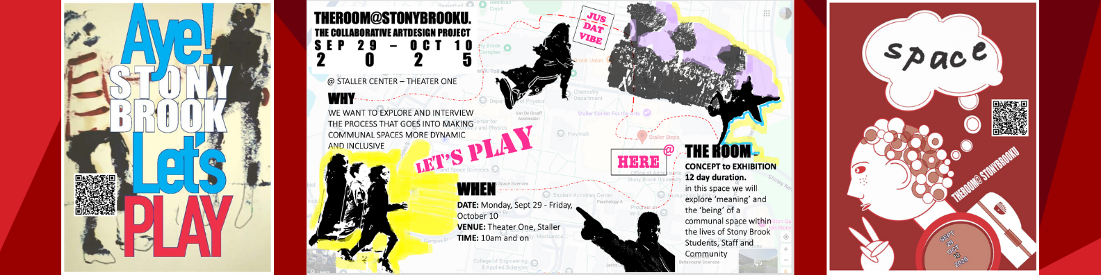 Dean and Adele poster collage decorative banner for Artists in Residence