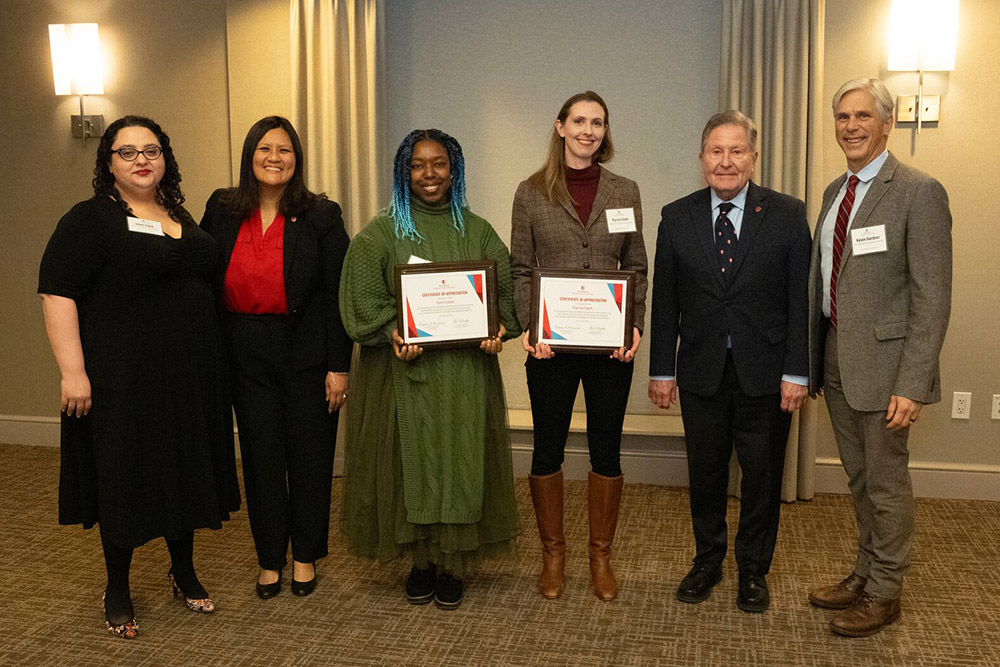 Kevin Gardner and President McCormick Recognize Awardees