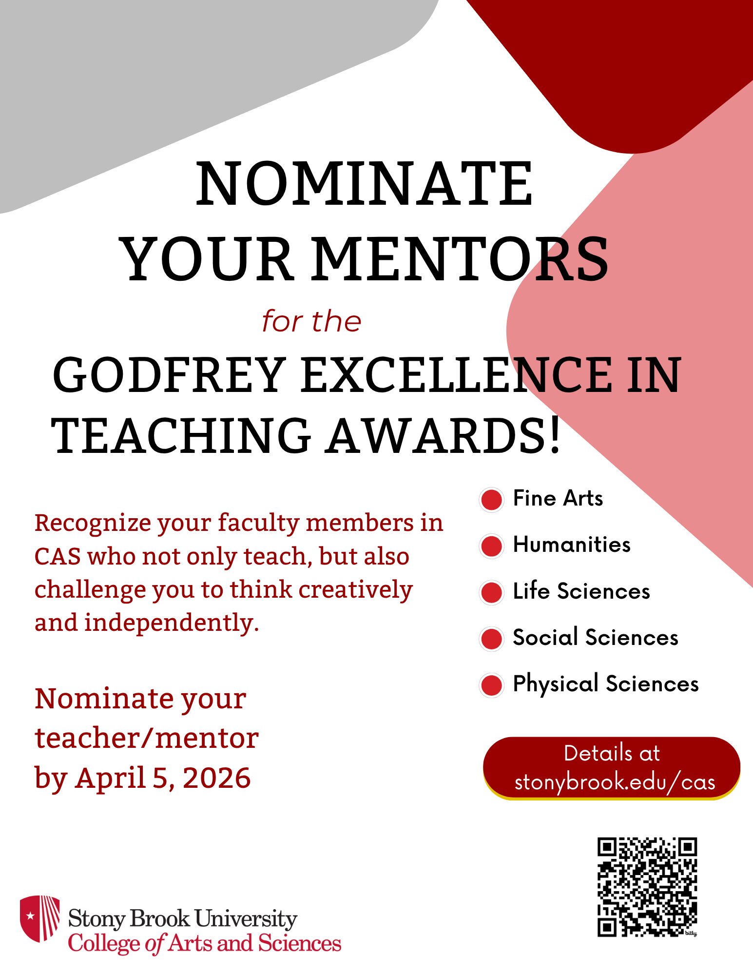 Pay it forward! Nominate your profs for the Godfrey Excellence in Teaching awards