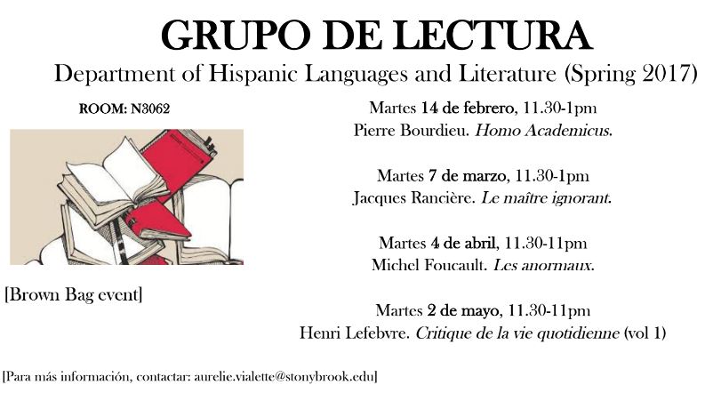 Grupo de lectura con la prof. Aurélie Vialette